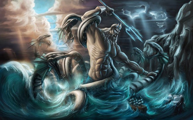 70% Trái Đất là nước và vị thần hùng bá đại dương chính là Poseidon