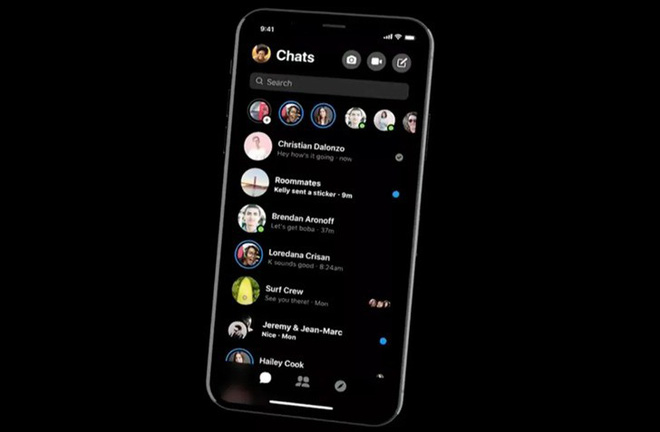 Đây chính là giao diện người dùng mới và chế độ Dark mode của Facebook Messenger - Ảnh 1.