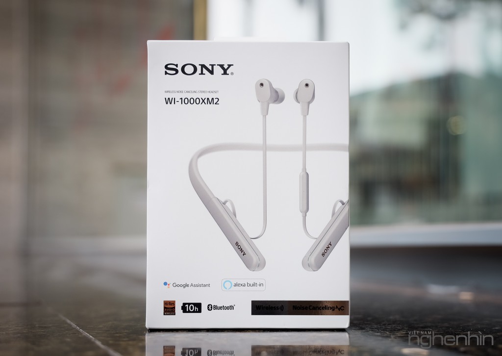 Khui hộp Sony WI-1000XM2: tai nghe neckband chống ồn chủ động xịn, giá 7 triệu  ảnh 2