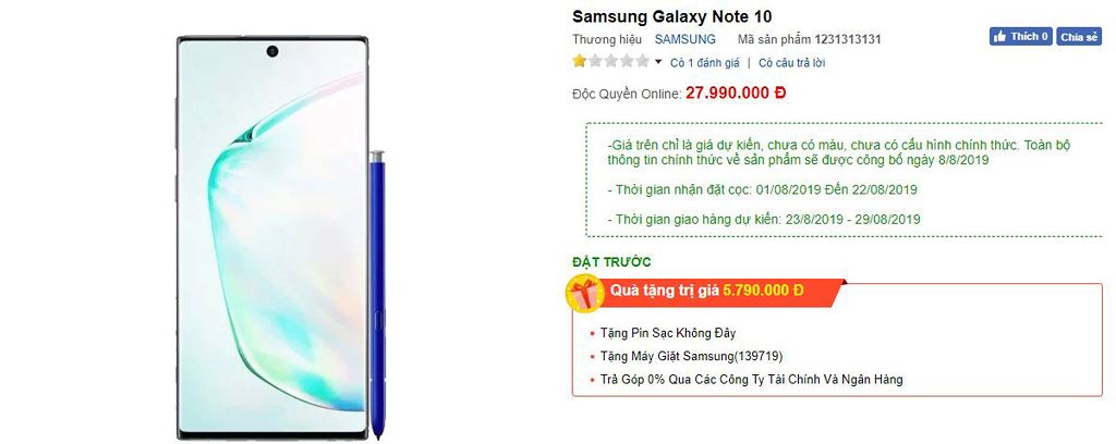 Samsung Galaxy Note 10 đã cho đặt trước, gói quà trị giá hơn 6 triệu ảnh 5