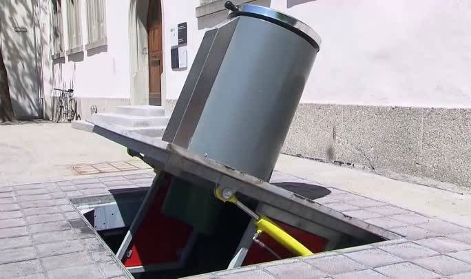 Hệ thống chứa rác của thành phố