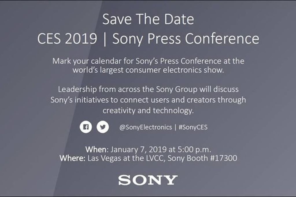 Sony gửi thư mời sự kiện ra mắt smartphone tại CES 2019 ảnh 2