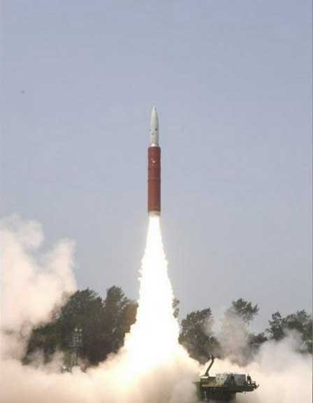 Tên lửa A-SAT của Ấn Độ được phóng lên vào ngày 27/3. 