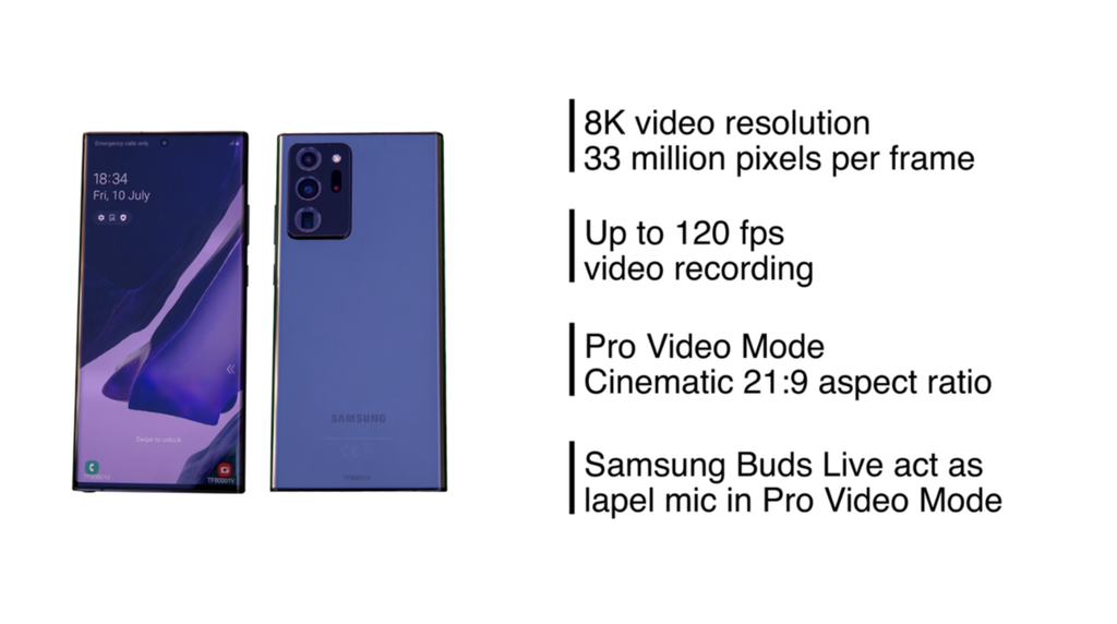 Galaxy Note 20 Ultra quay phim xịn hơn với 8K/120p ảnh 2