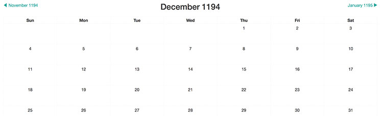 Tháng 12 của năm 1194