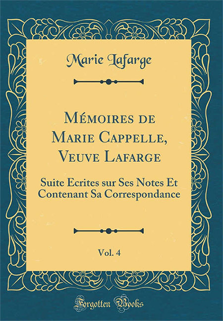 Cuốn Mémoires mà Marie Cappelle viết trong tù.
