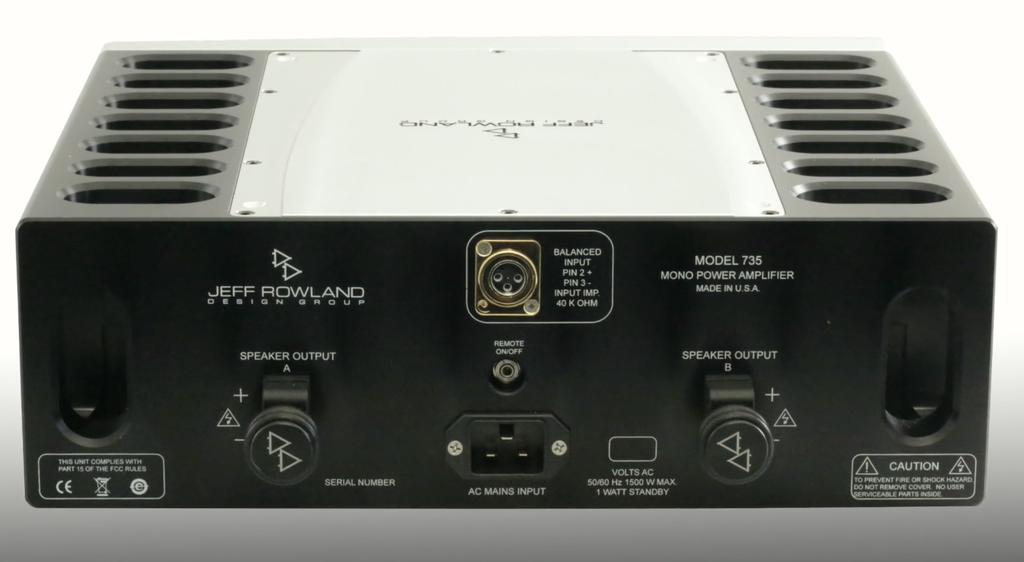 Jeff Rowland Model 735, nút nguồn mới, nâng cấp biến áp, chống nhiễu tinh vi ảnh 2