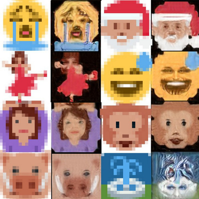 Trí tuệ nhân tạo đã học được cách biến những biểu tượng cảm xúc emoji thành những khuôn mặt kỳ dị đến phát sợ - Ảnh 4.