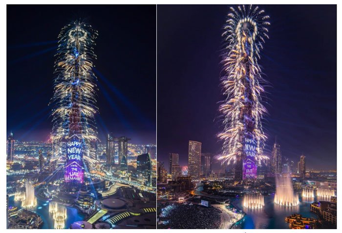 Chương trình đón năm mới Emaar NYE 2019 tại Burj Khalifa tiếp tục lập 2 kỷ lục Guiness
