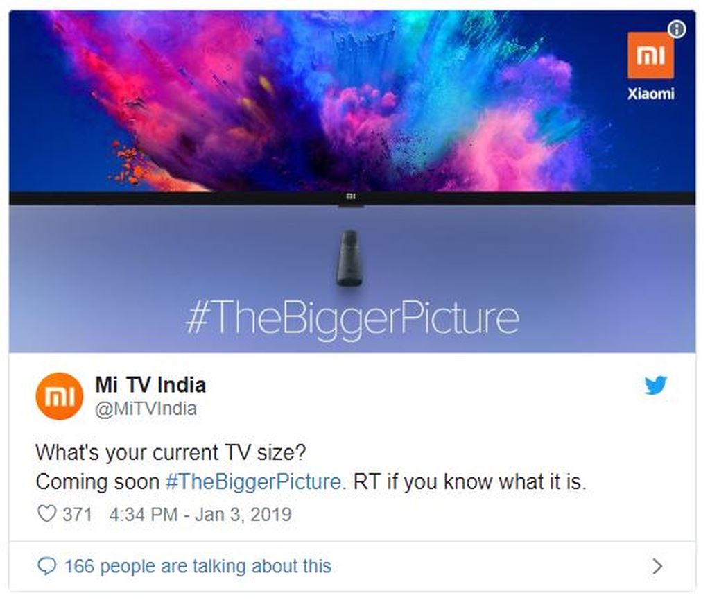 Xiaomi tung teaser về TV Mi LED kích thước lớn ảnh 2