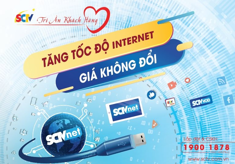 SCTV nâng tốc độ internet, khách hàng thỏa sức làm việc tại nhà phòng chống “Cô-Vy”