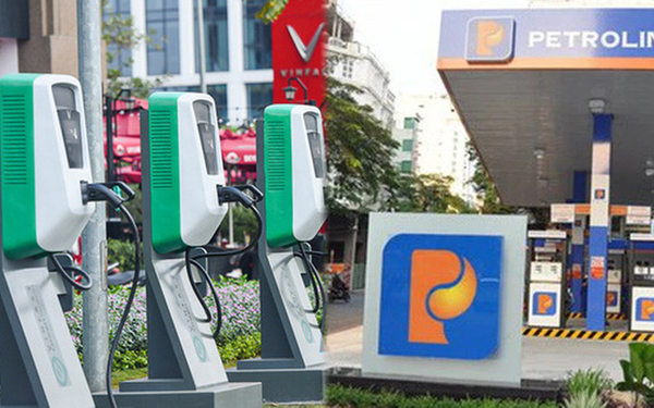 VinFast chính thức bắt tay với Petrolimex, lắp trạm sạc xe điện tại các cây xăng - Ảnh 1.