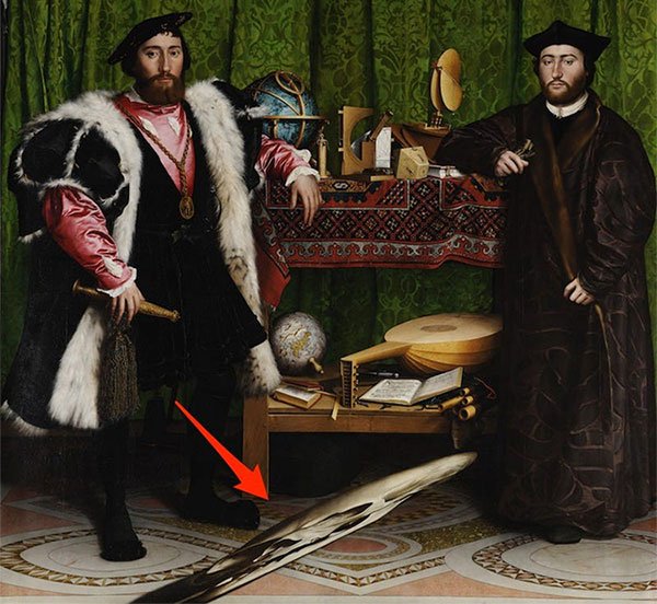 The Ambassadors là bức tranh nổi tiếng của danh họa người Đức Hans Holbein.
