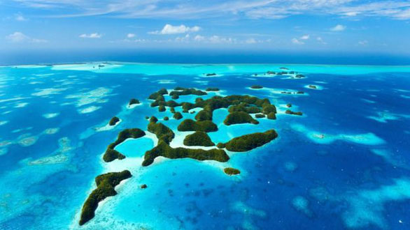 Đất nước Palau từ trên cao
