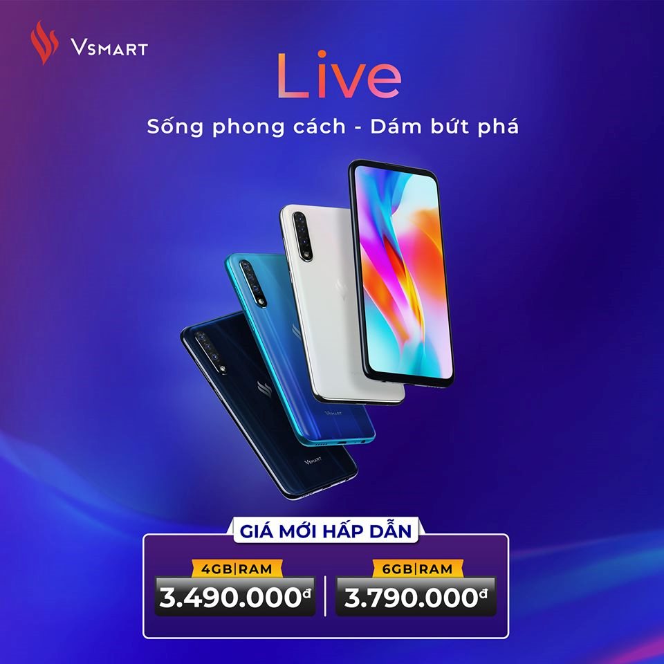 Vingroup bất ngờ giảm giá 50% điện thoại Vsmart Live, quyết đánh chiếm thị trường smartphone Việt