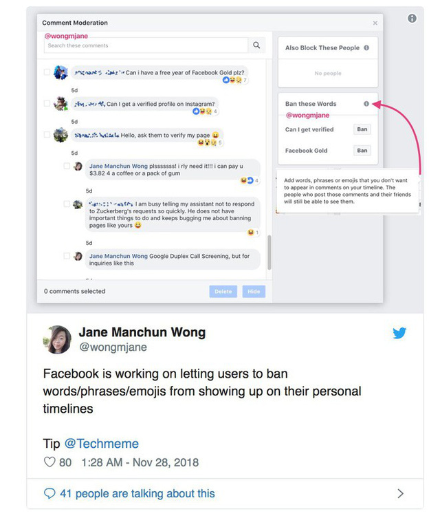 Facebook lại bắt chước Twitter, thử nghiệm tính năng cho người dùng tự chặn các từ, câu và emoji không thích trên Timeline - Ảnh 1.