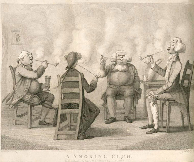 Người châu Âu thế kỷ 19 xem hút thuốc là một phần không thế thiếu trong mở rộng quan hệ xã hội