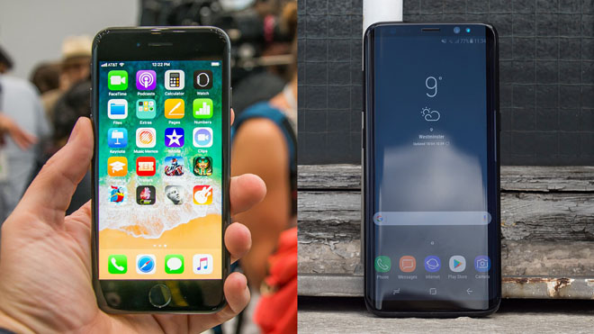 iphone 8 và galaxy s8