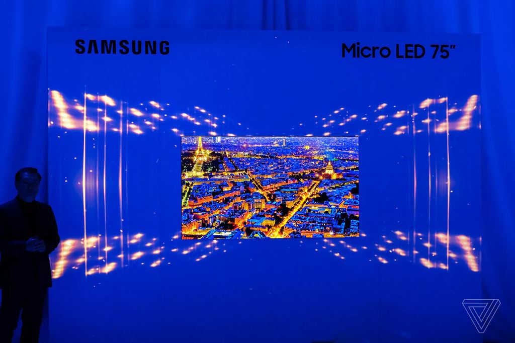 Samsung khoe TV MicroLED 75 inch siêu mỏng ảnh 1