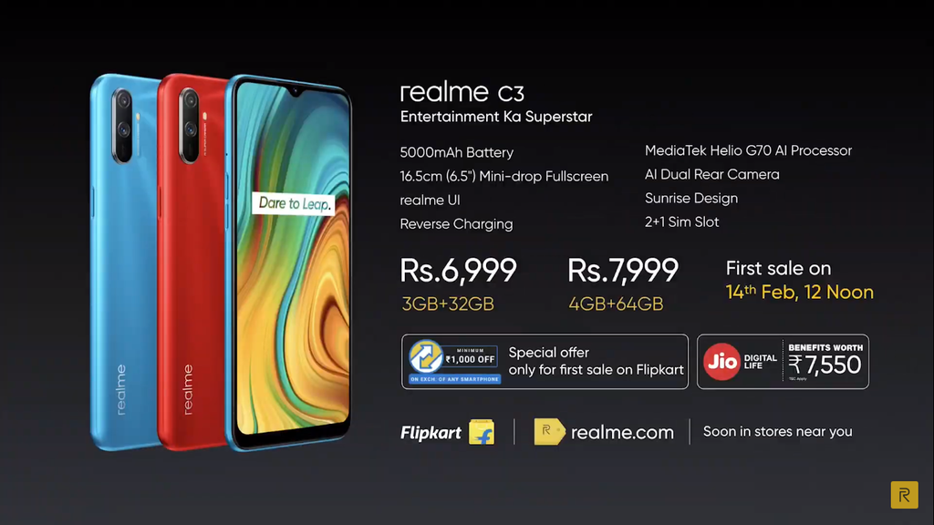 Realme C3 ra mắt: Helio G70, pin 5000 mAh, giá từ 99 USD ảnh 6