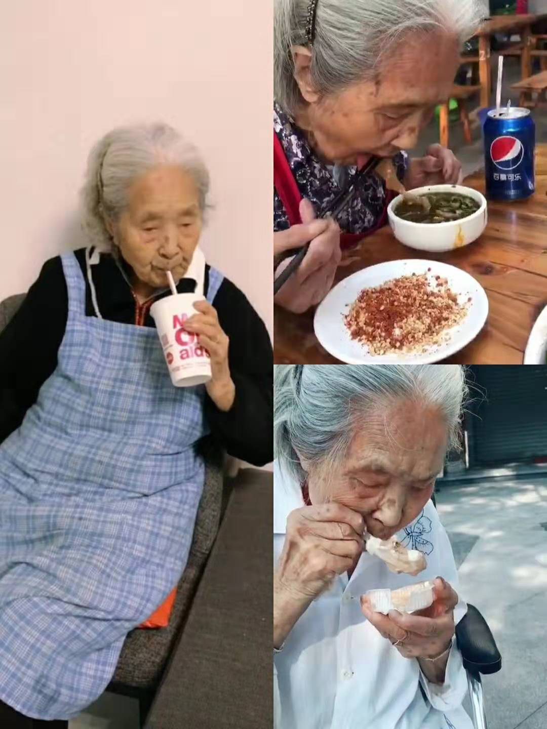 Cụ bà 98 tuổi trở thành ngôi sao mạng xã hội biệt tài ăn gì cũng ngon