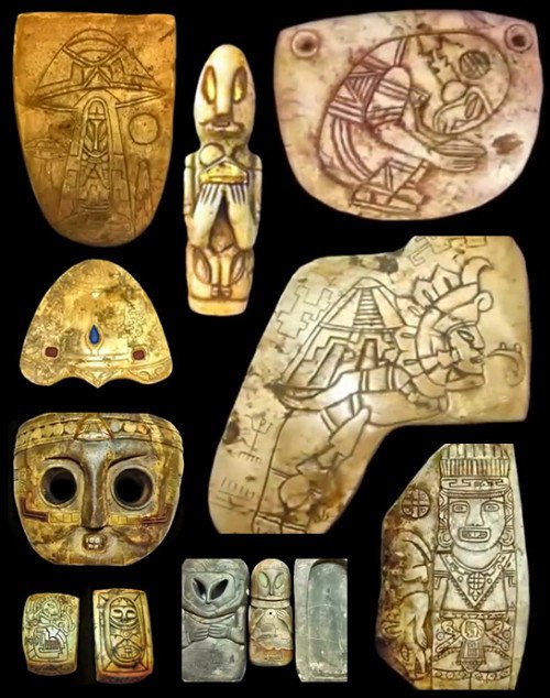 Bộ hiện vật đầu tiên của người Maya. 