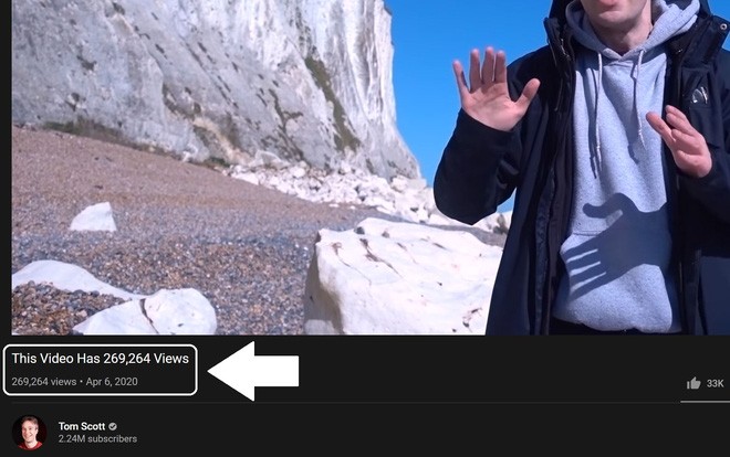 Như trò ảo thuật: Youtuber này tìm được cách đổi tiêu đề video của mình thành số lượt xem theo thời gian thực - Ảnh 1.