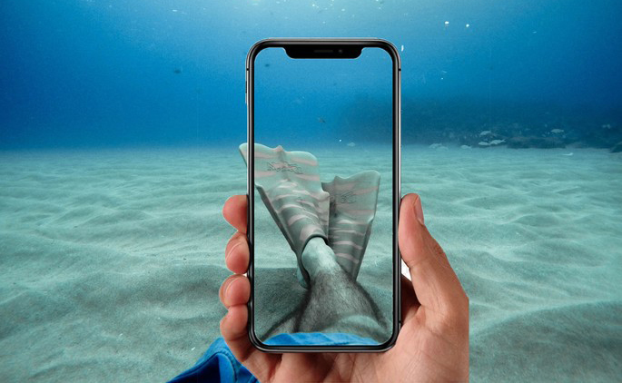 iPhone tương lai có thể sử dụng thoải mái dưới nước