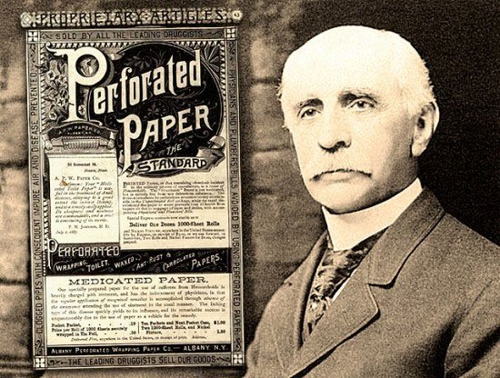 Nhà sáng chế Joseph Gayetty, người được cho là đã phát minh ra mẫu giấy vệ sinh thương mại đầu tiên