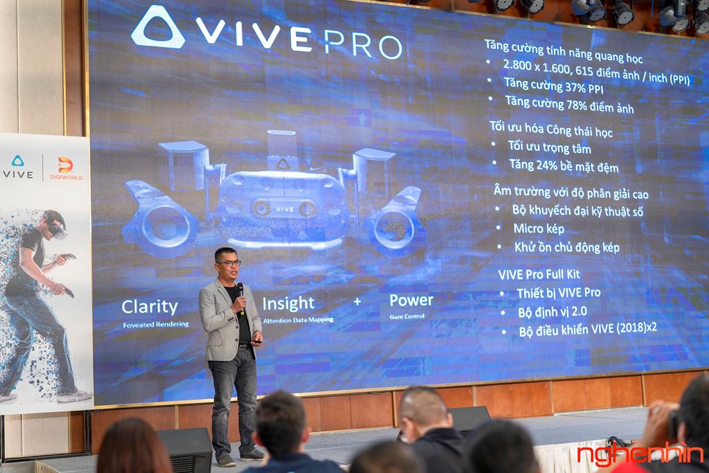 HTC ra mắt bộ 3 kính thực tế ảo VIVE giá từ 20,7 triệu ảnh 4