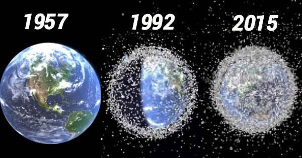 Lượng rác thải dày đặc trong Quỹ đạo Trái đất sau hơn 50 năm con người khám phá không gian.