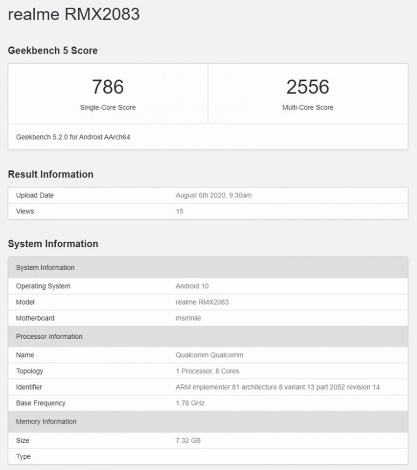 Realme X3 Pro rò rỉ trên Geekbench: dùng Snapdragon 855+, điểm số ấn tượng ảnh 2