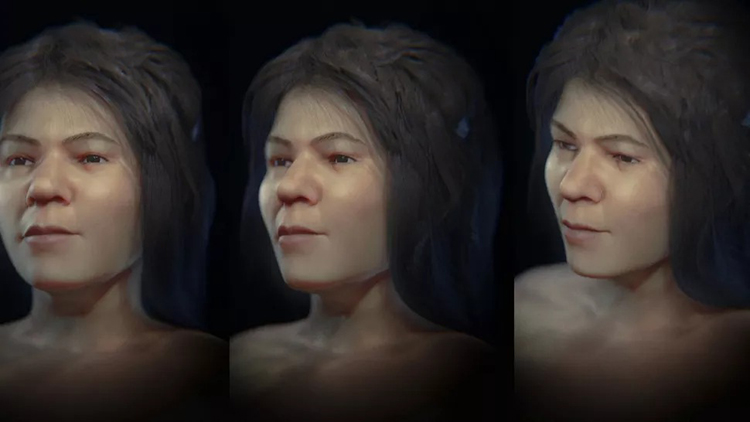 Dùng phần mềm, tái tạo thành công khuôn mặt thiếu nữ thời kỳ đồ đá cách đây 31.000 năm - Ảnh 1.