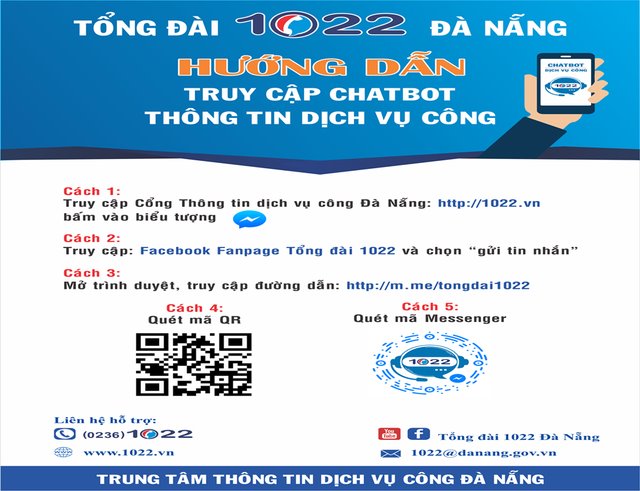 Đà Nẵng:  Ứng dụng thí điểm Chatbot cung cấp thông tin dịch vụ công