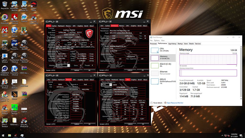 Bo mạch chủ MSI Z390 đã hỗ trợ 128GB RAM trong lần cập nhật BIOS mới ảnh 2