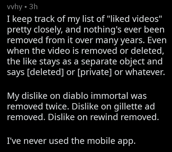 Nghi vấn YouTube xóa dislike của người dùng ở những video của các công ty lớn