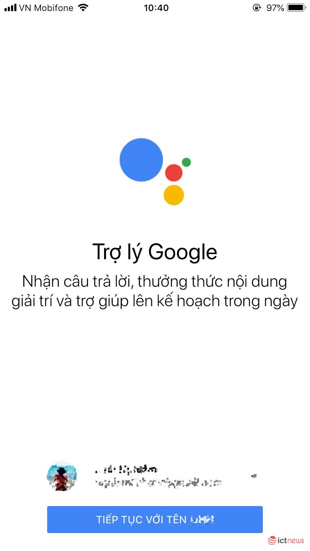 Google Assistant tiếng Việt chính thức cho tải về iPhone tại Việt Nam