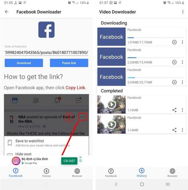 Thủ thuật giúp dễ dàng download video từ Facebook về smartphone - 2