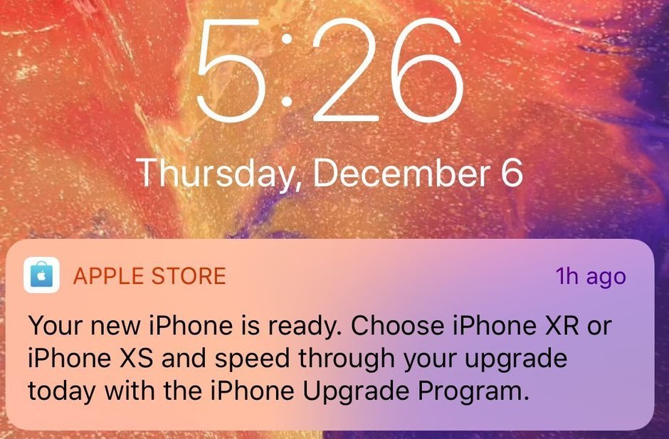 Quảng cáo iPhone qua thông báo đẩy, đẳng cấp Apple đã xuống mức này sao?