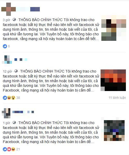 Nhẹ dạ cả tin, người dùng Facebook Việt lại sập bẫy trò lừa bắt đăng tải lại status để bảo vệ thông tin cá nhân - Ảnh 2.