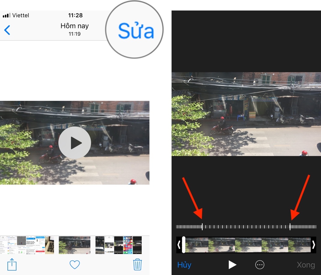 Cách biến video quay chậm thành video thường trên iPhone và iPad