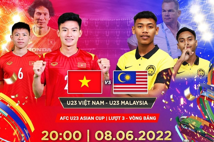 Địa chỉ xem U23 Việt Nam vs U23 Malaysia trực tiếp hôm nay 