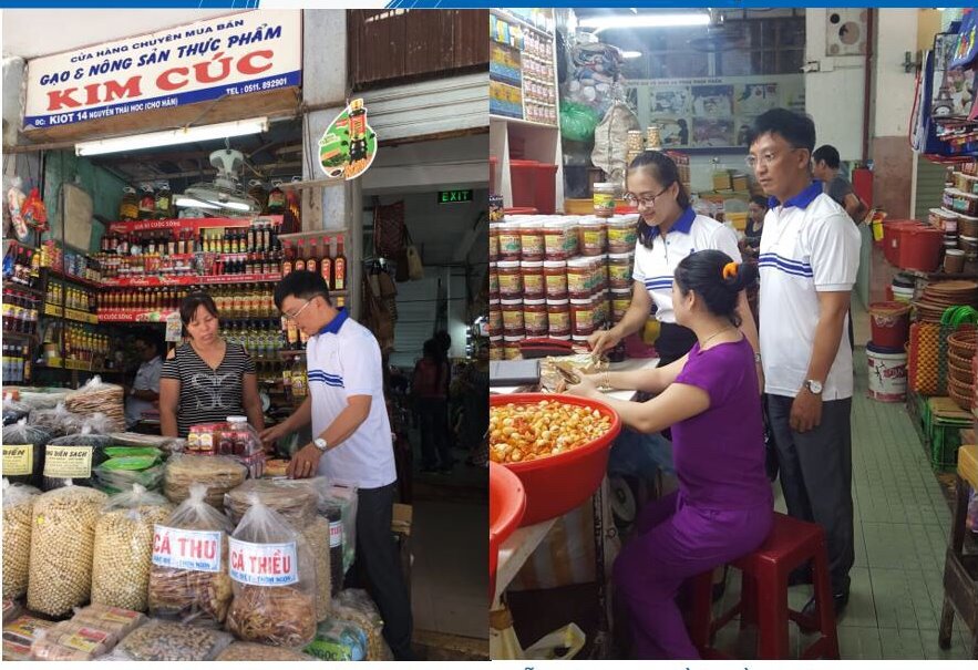 Đà Nẵng: Sử dụng VNPT Check để kiểm tra thông tin sản phẩm bán tại chợ Hàn