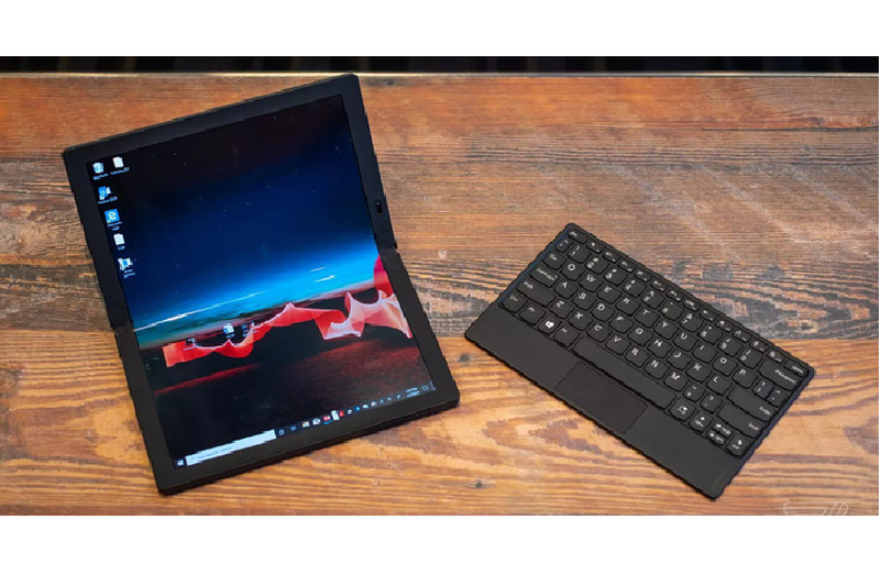 Laptop ThinkPad X1 Fold man hinh OLED gap cua Lenovo co gi thu vi?