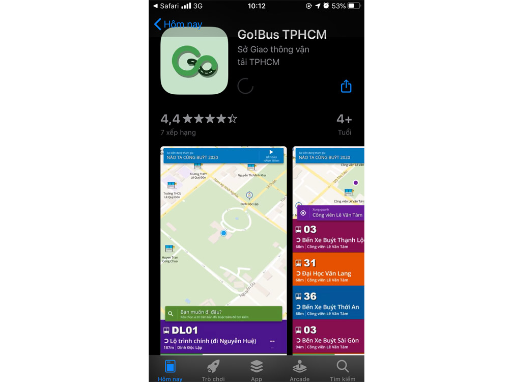 Ra mắt ứng dụng cung cấp thông tin xe buýt trên di động Go!Bus