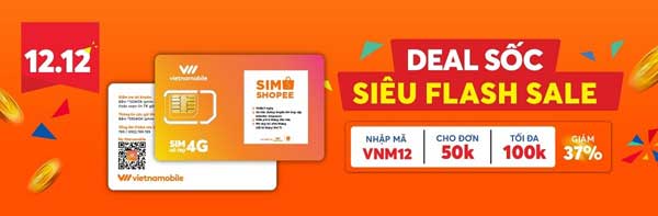 Vietnamobile bắt tay Shopee ra mắt sim 4G dung lượng 10gb mỗi ngày