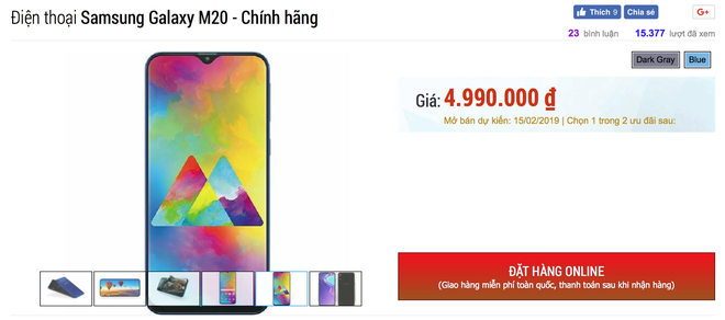Galaxy M20 lộ giá bán rẻ như Xiaomi tại Việt Nam, bán ra ngay giữa tháng 2 - Ảnh 3.