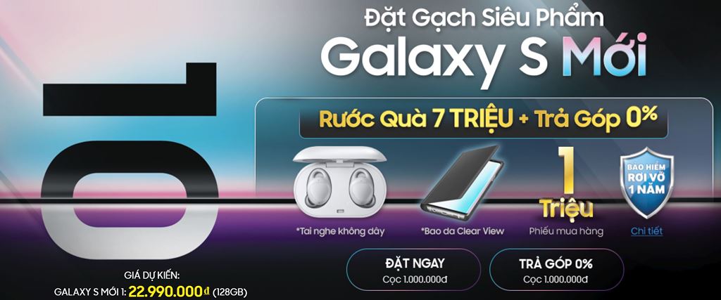 Nhà bán lẻ Việt cho đặt trước Galaxy S10, giá dự kiến từ 23 triệu, quà hơn 7 triệu ảnh 1