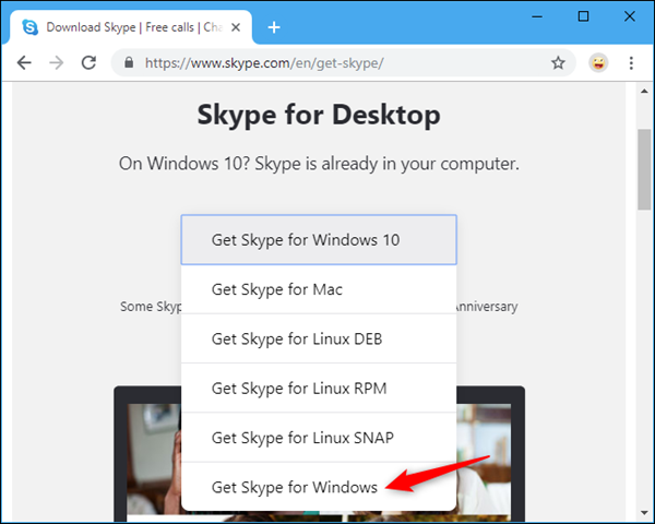Tải về Skype đầy đủ tính năng trên Windows 10