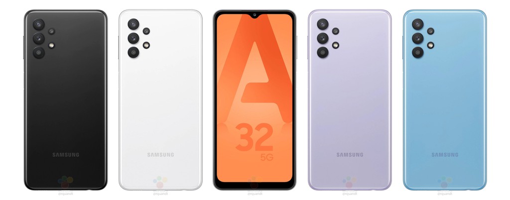 Ảnh render chính thức của Samsung Galaxy A32 5G tiết lộ thiết kế mặt sau  ảnh 1